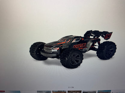 ARRMA 1/8 KRATON 6S EXB 4X4 RTR Brushless Speed Truck, BLACK