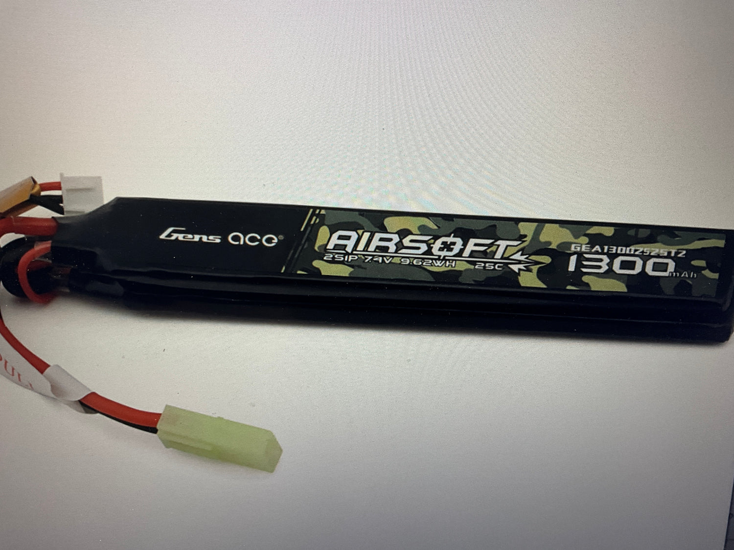 Gens Ace 2S 25C Airsoft Butterfly LiPo Battery (7.4V/1300mAh) w/Tamiya Connector