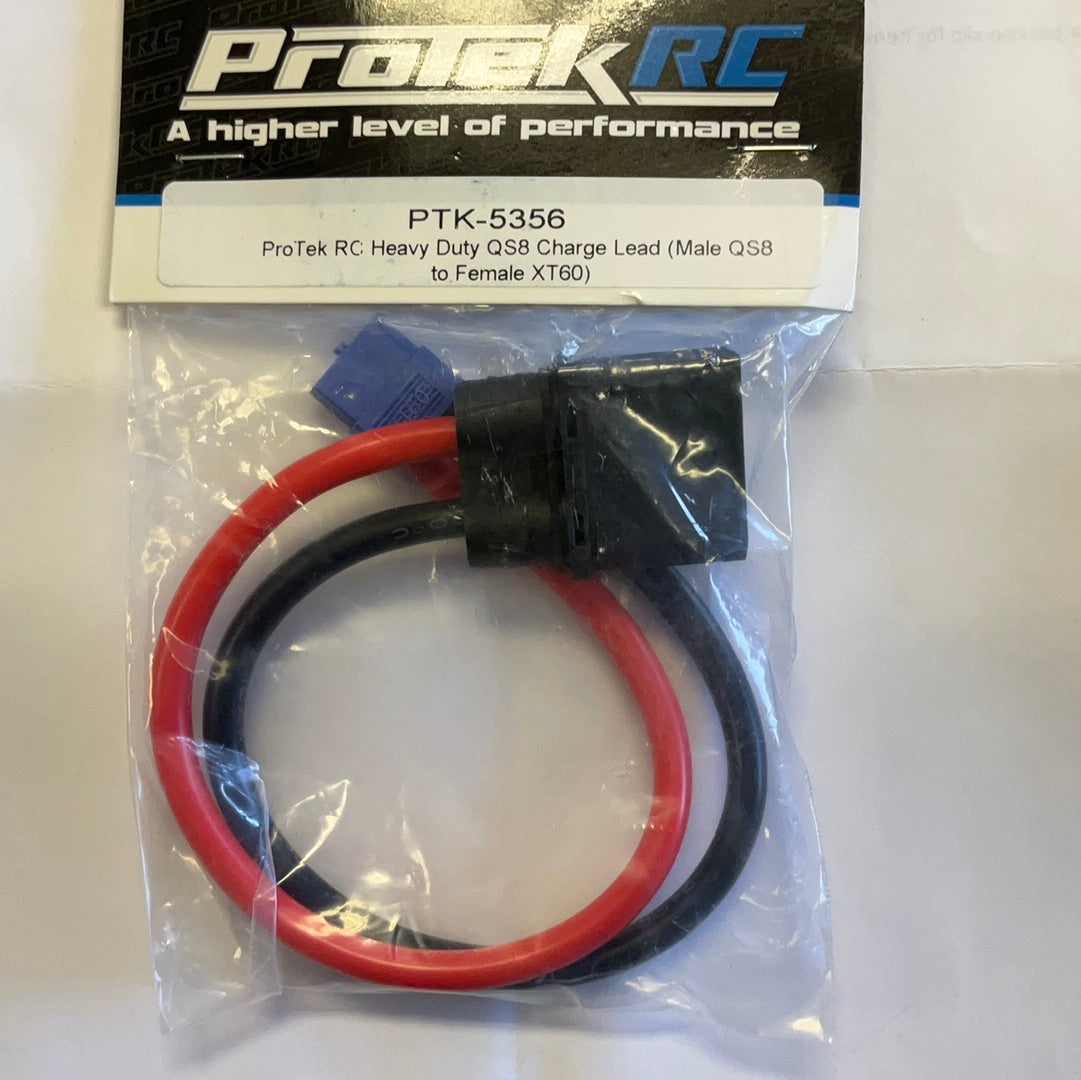 ProTek RC Heavy Duty QS8 Charge Lead (Male QS8 to Female XT60)