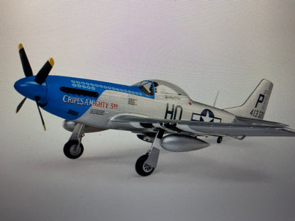 E-FLITE P-51D Mustang 1.2m BNF Basic with AS3X and SAFE Select “Cripes A’Mighty 3rd”