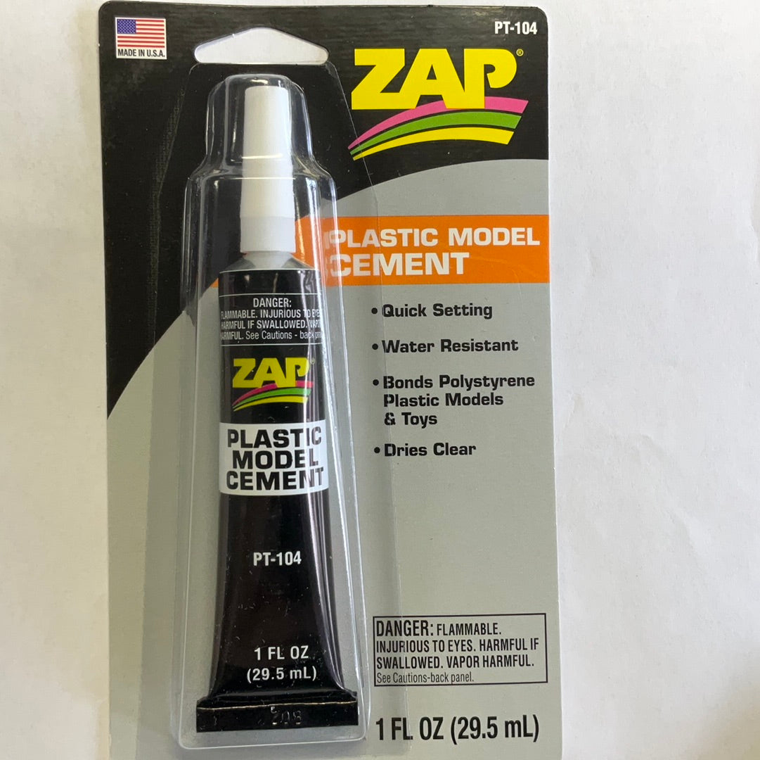 ZAP Plastic Model Cement, 1 oz, Carded