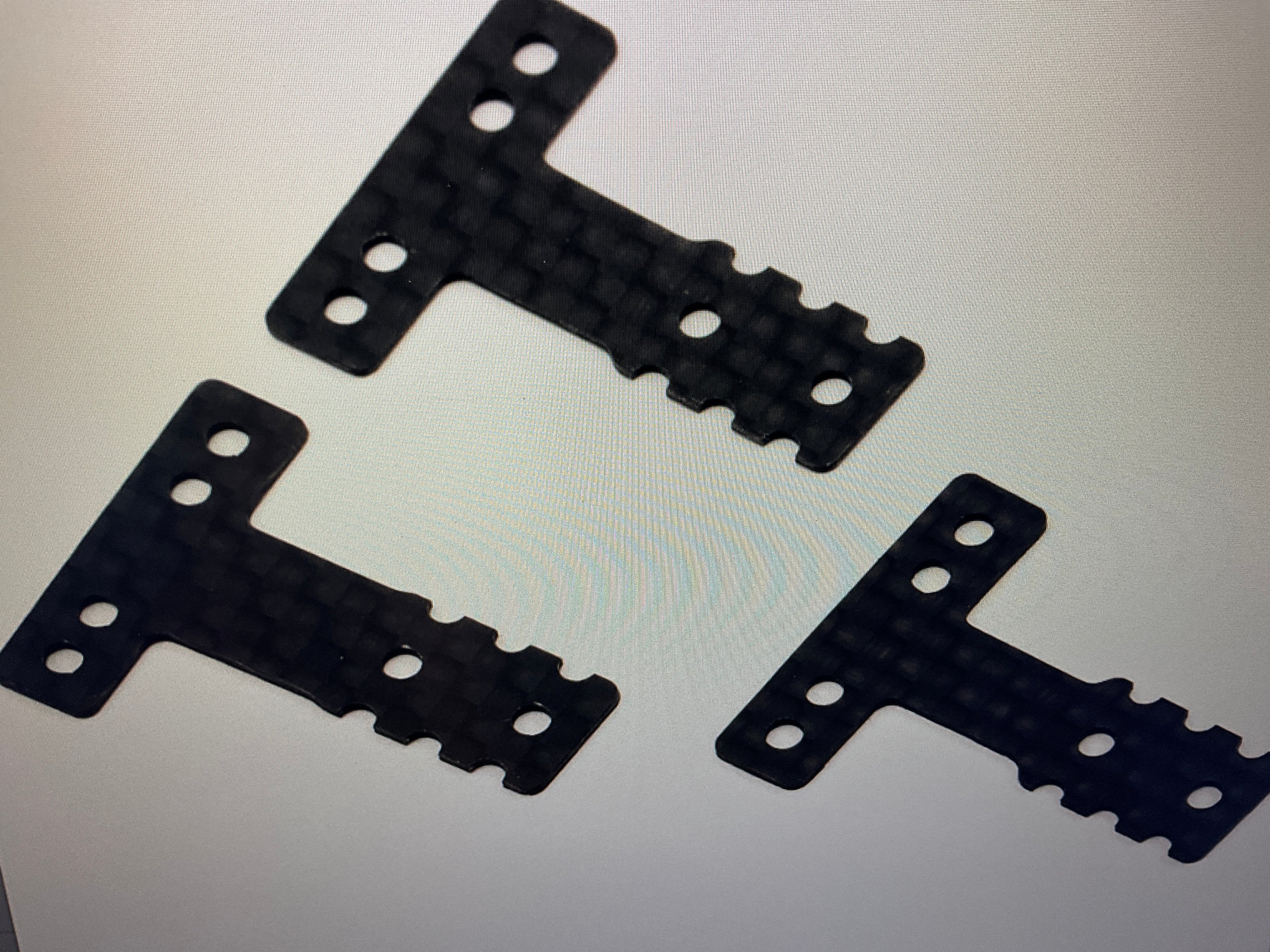 Kyosho MM/LM-Type Carbon Fiber Rear Suspension Plate Set