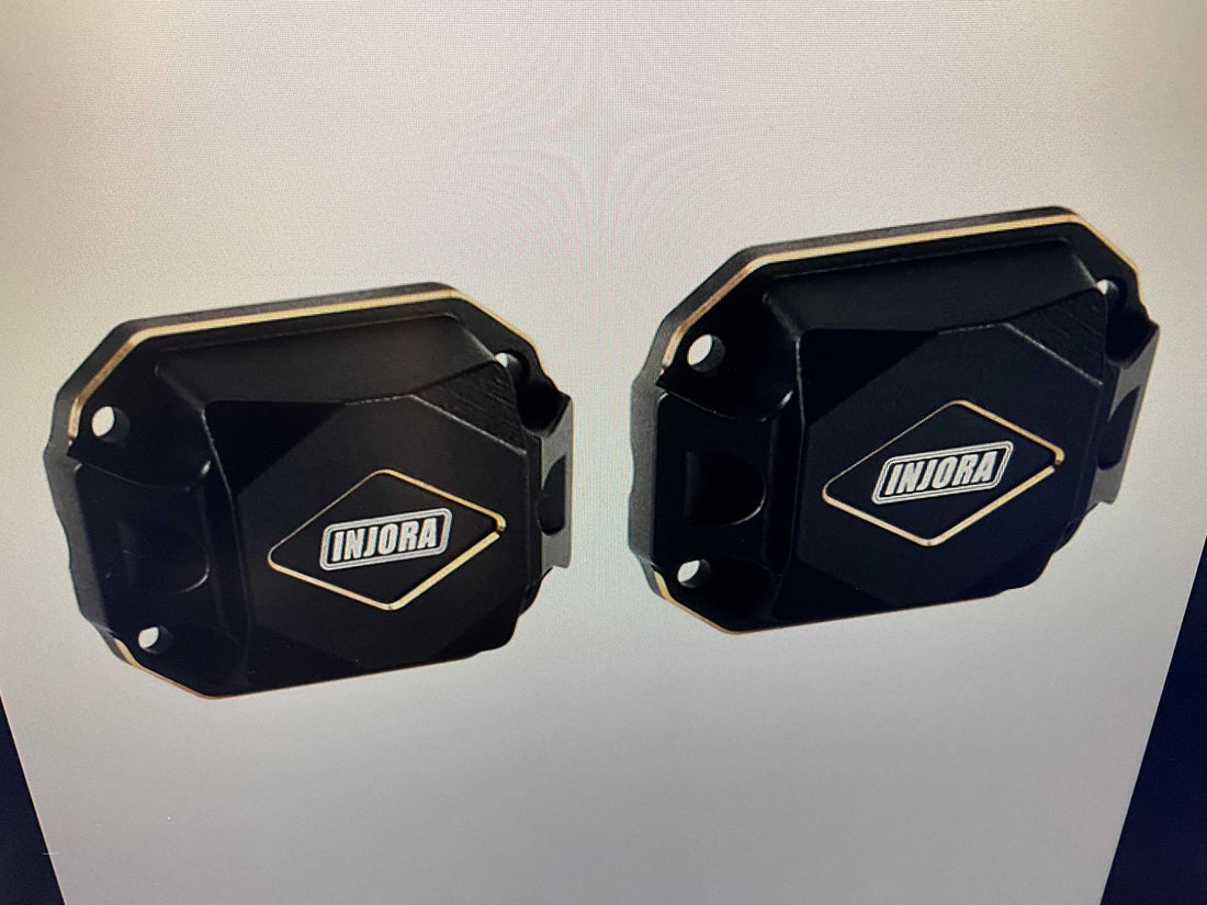 INJORA Black Brass Diff Covers 1/18 HPI Venture18
