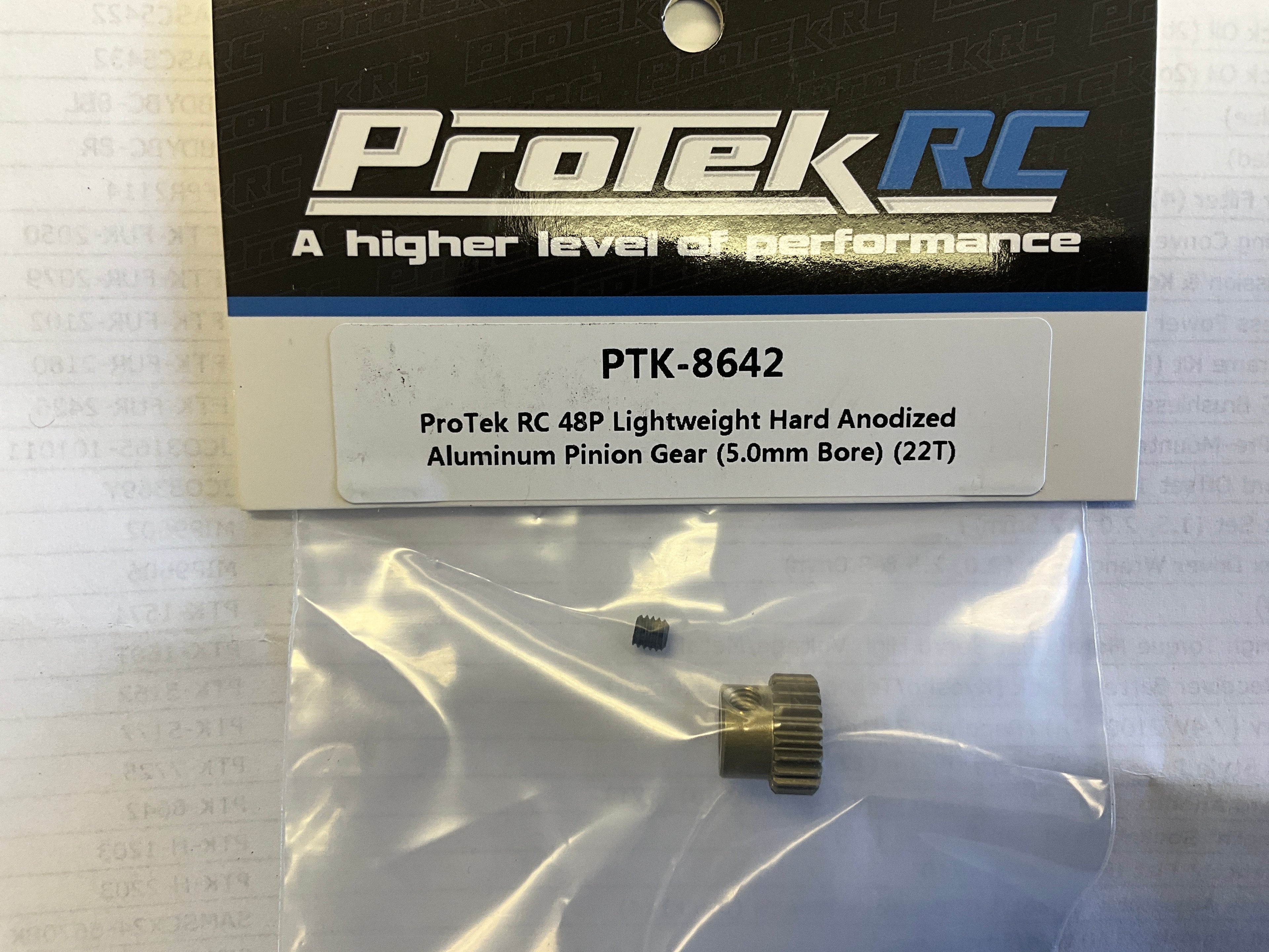 ProTek RC 48P Lightweight Hard Anodized Aluminum Pinion Gear (5.0mm Bore) (22T)