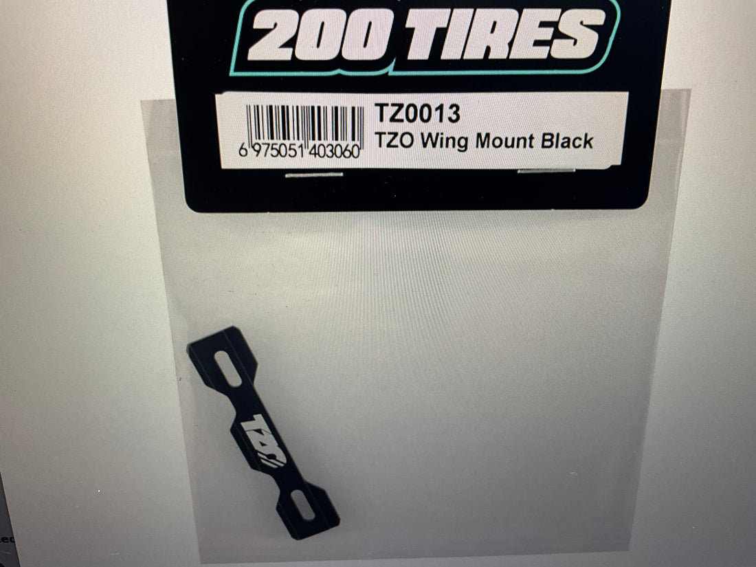 TZO Tires One Piece Aluminum Wing Mount Button (Black)