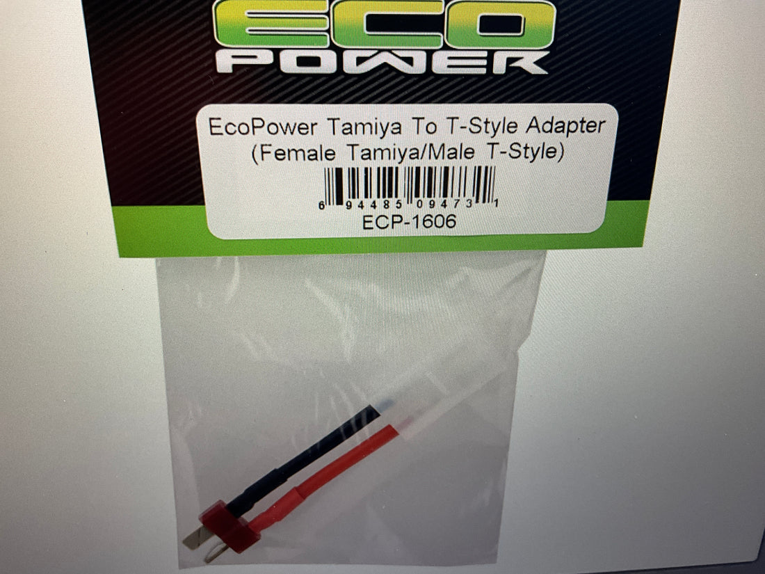 EcoPower Tamiya To T-Style Adapter (Female Tamiya/Male T-Style)