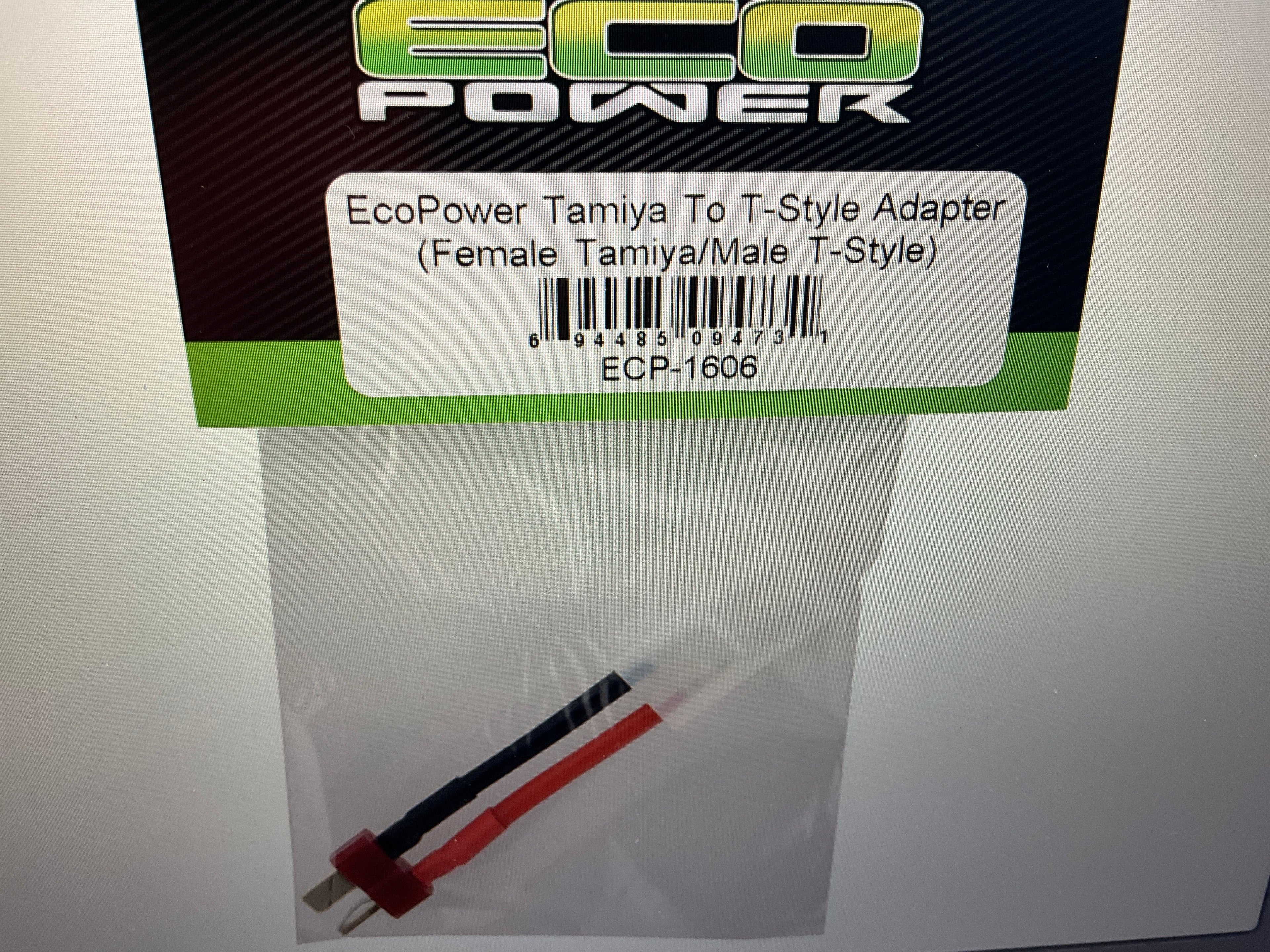 EcoPower Tamiya To T-Style Adapter (Female Tamiya/Male T-Style)