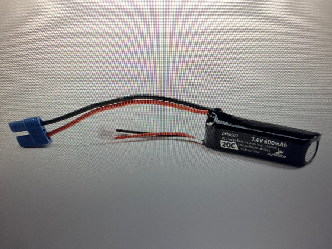 PROBOAT 7.4V 600mAh 2S 20C LiPo Battery: EC3