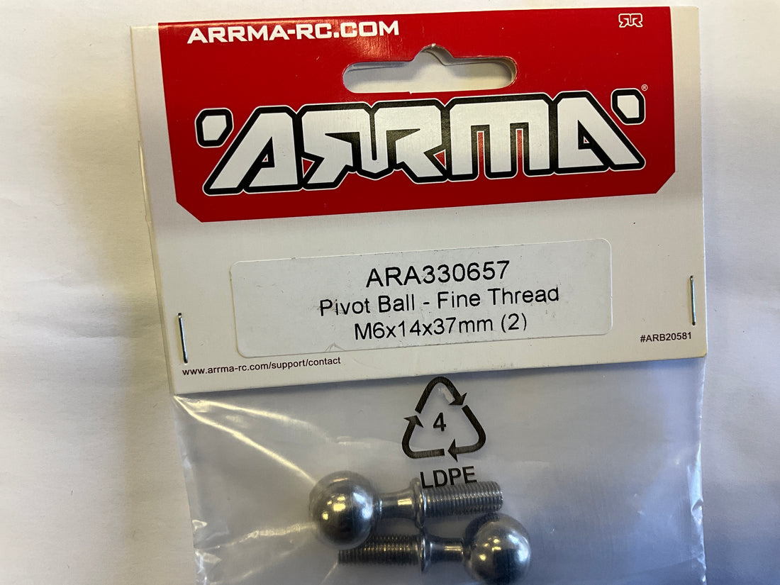 ARRMA Pivot Ball - Fine Thread M6x14x37mm (2)