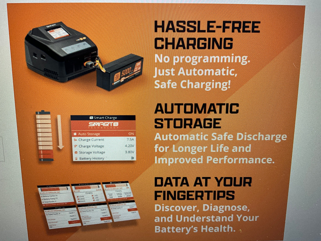 SPEKTRUM 11.1V 2000mAh 3S 30C Smart G2 LiPo Battery: IC2