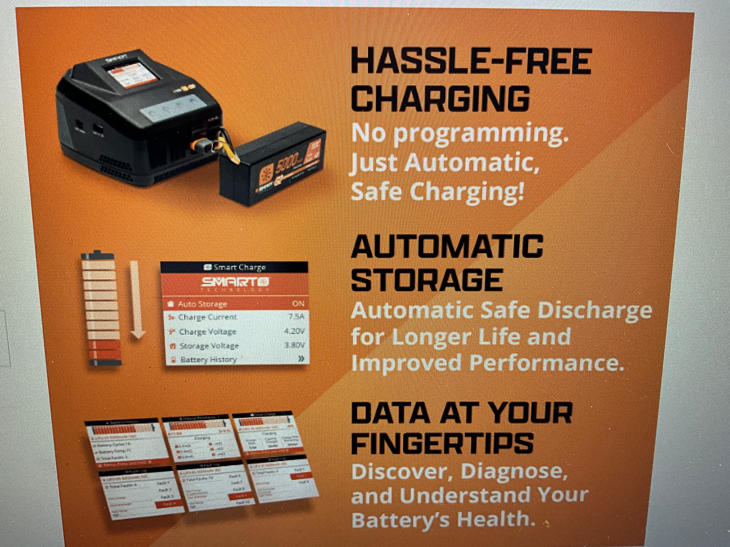 SPEKTRUM 11.1V 2000mAh 3S 30C Smart G2 LiPo Battery: IC2