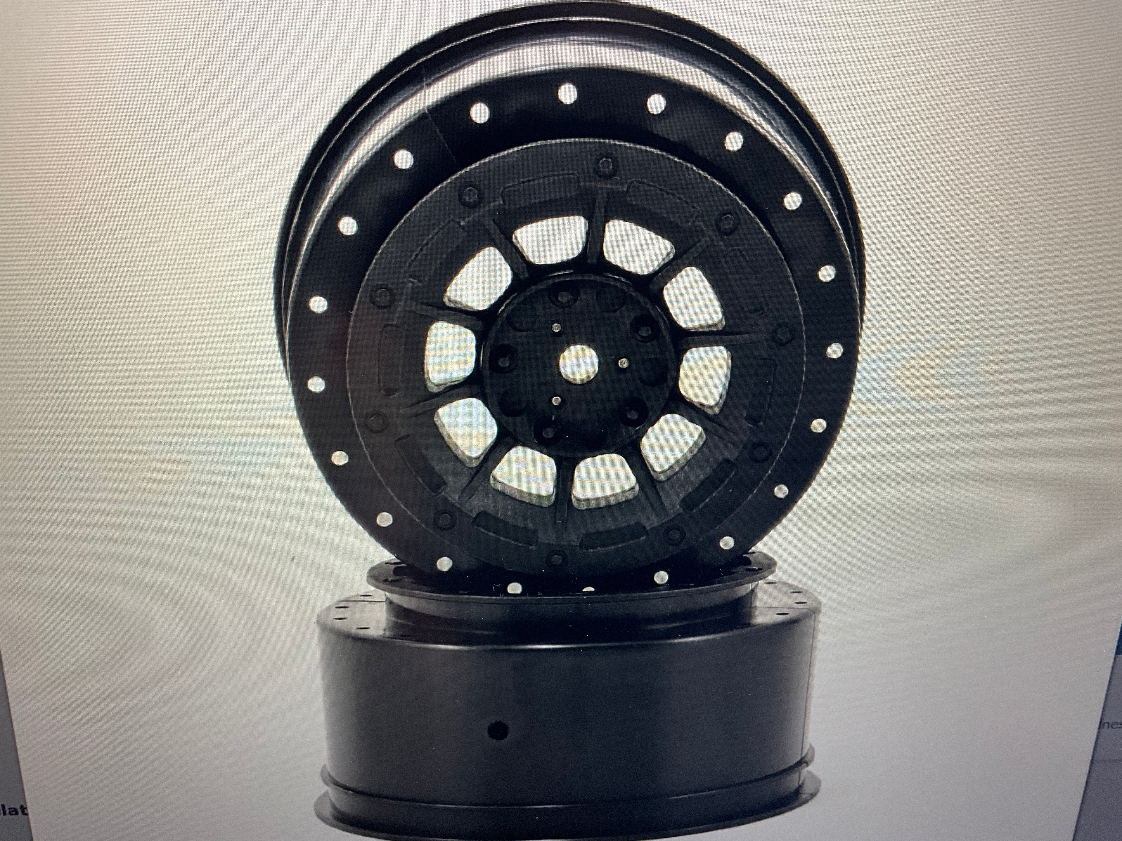 JConcepts 12mm Hex Hazard Short Course Wheels w/3mm Offset (Black) (2) (SC5M)