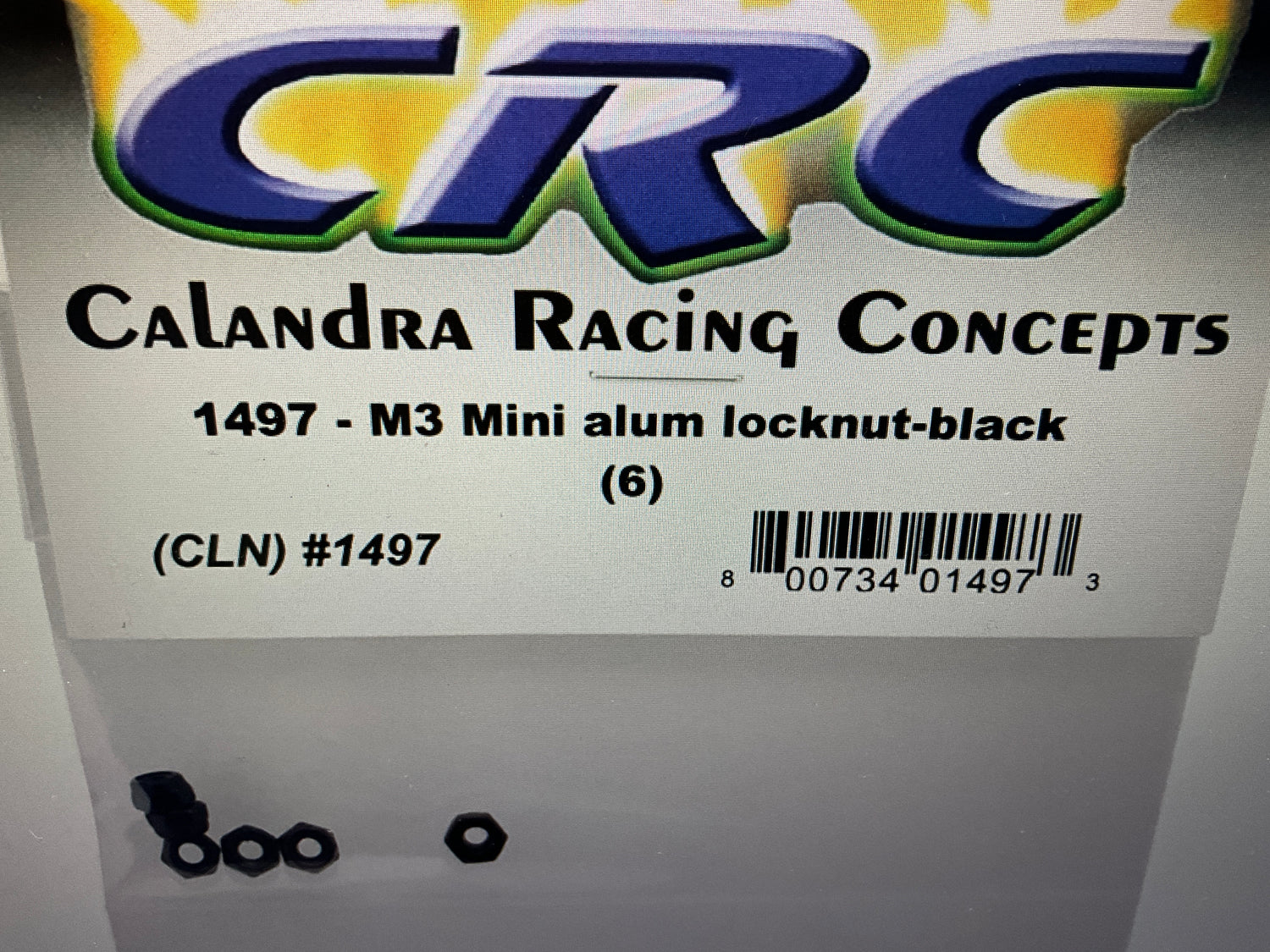CRC 3mm Mini Aluminum Locknuts (6)