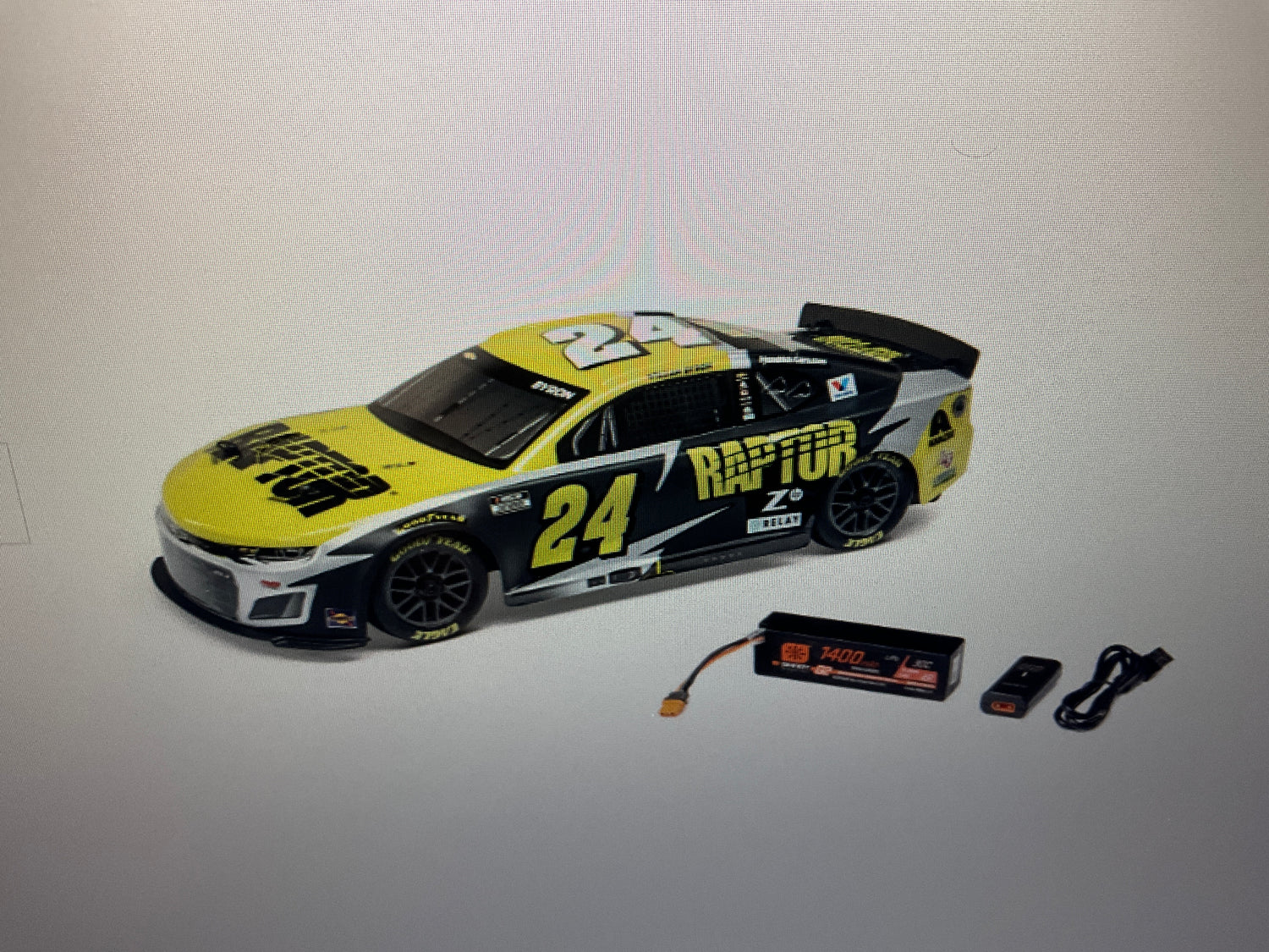 1/12 Losi NASCAR 2025 William Byron No. 24 Raptor (Battery &amp; Charger Included)