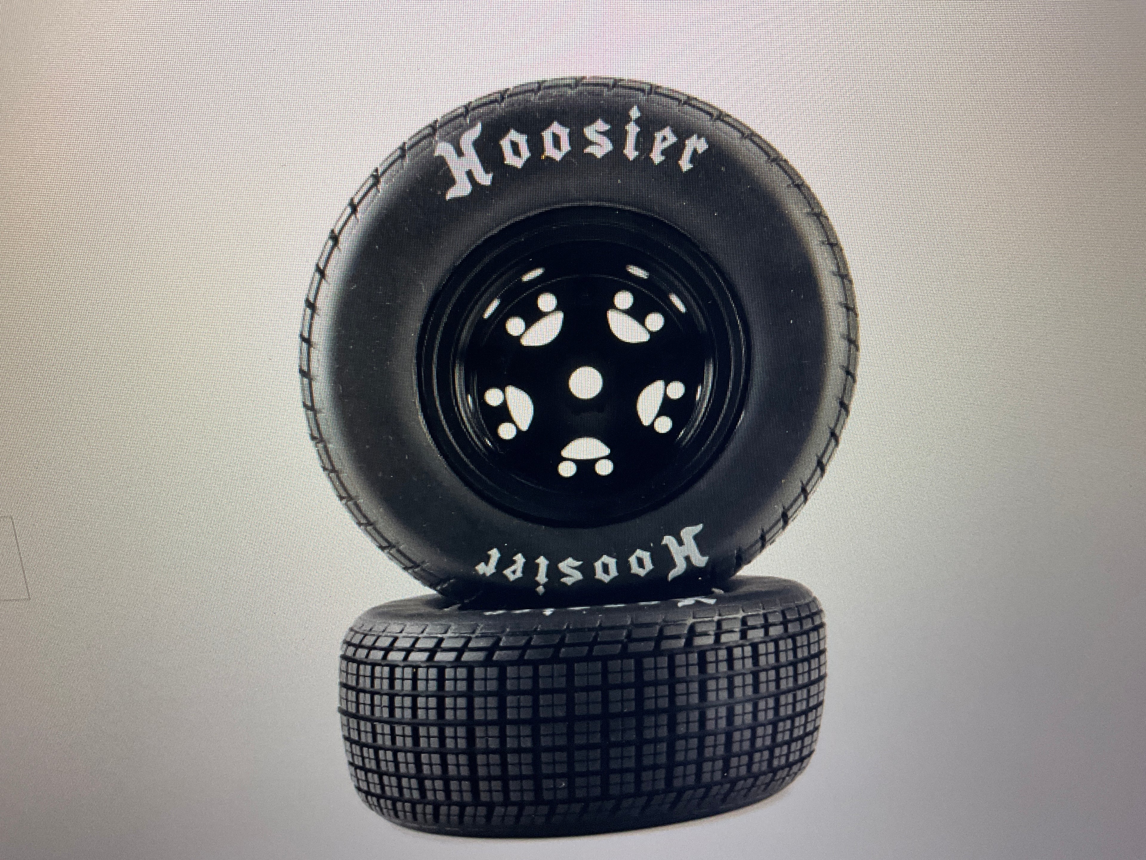 Losi Hoosier Tires, Soft, Mounted, Black, Left/Right (2): 22S DLM