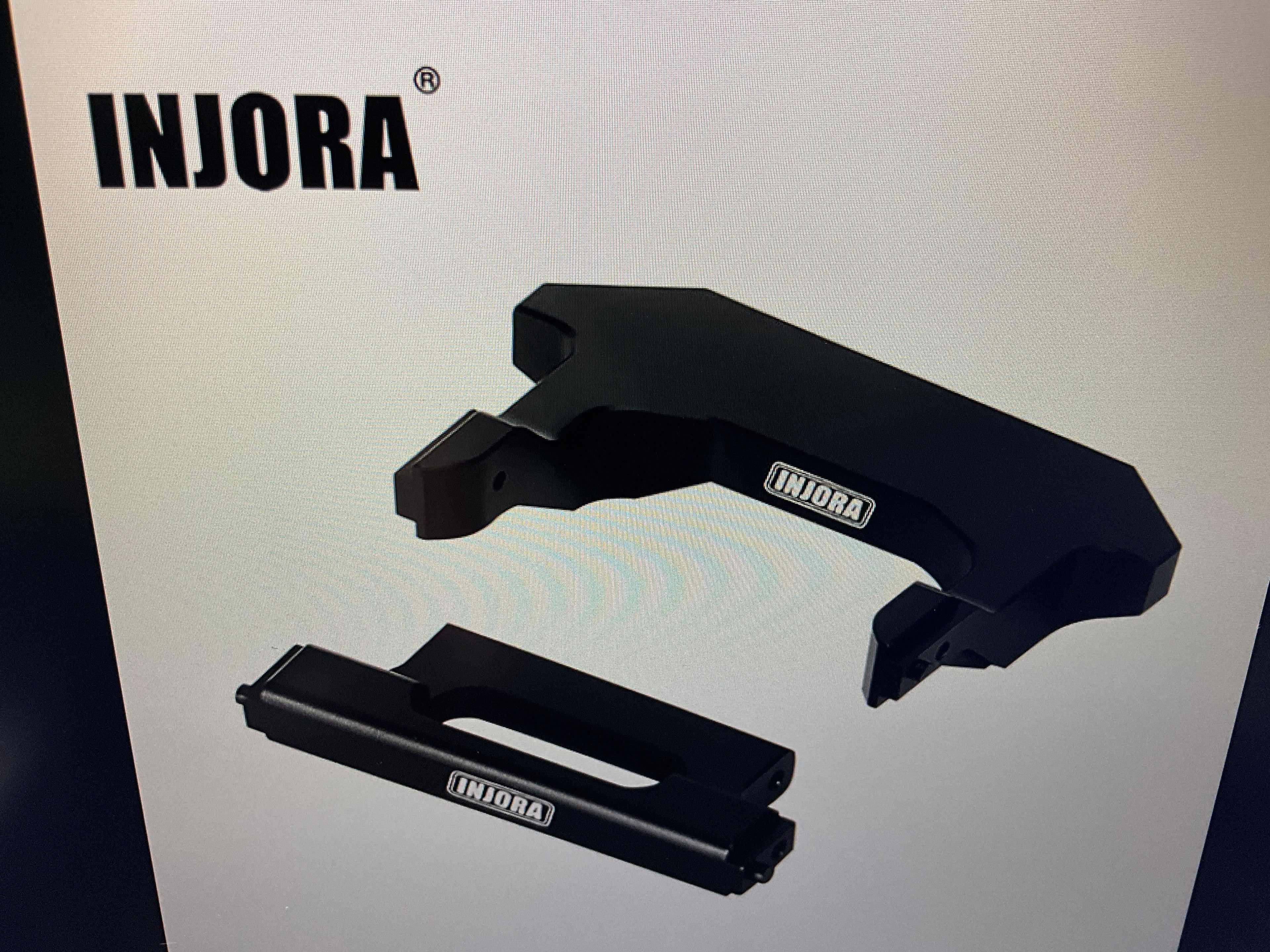 INJORA IR60 Body Front Bumper &amp; Rear Mount for 1/24 SCX24 Gladiator Power Wagon