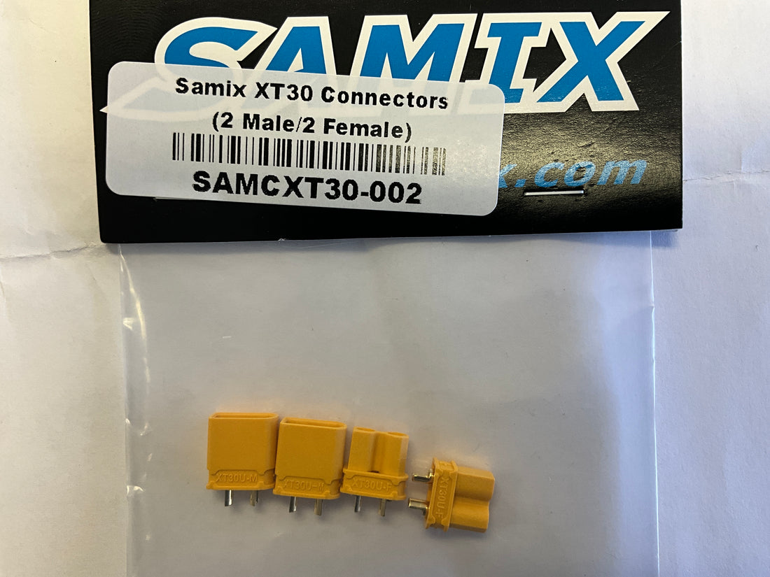 Samix XT30 Connectors (2 Male/2 Female)