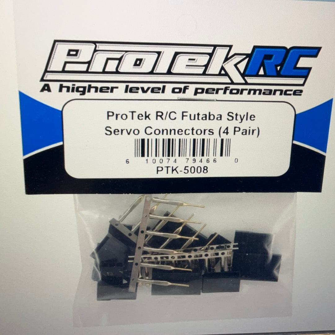 ProTek RC Futaba Style Servo Connectors (4 Pair)