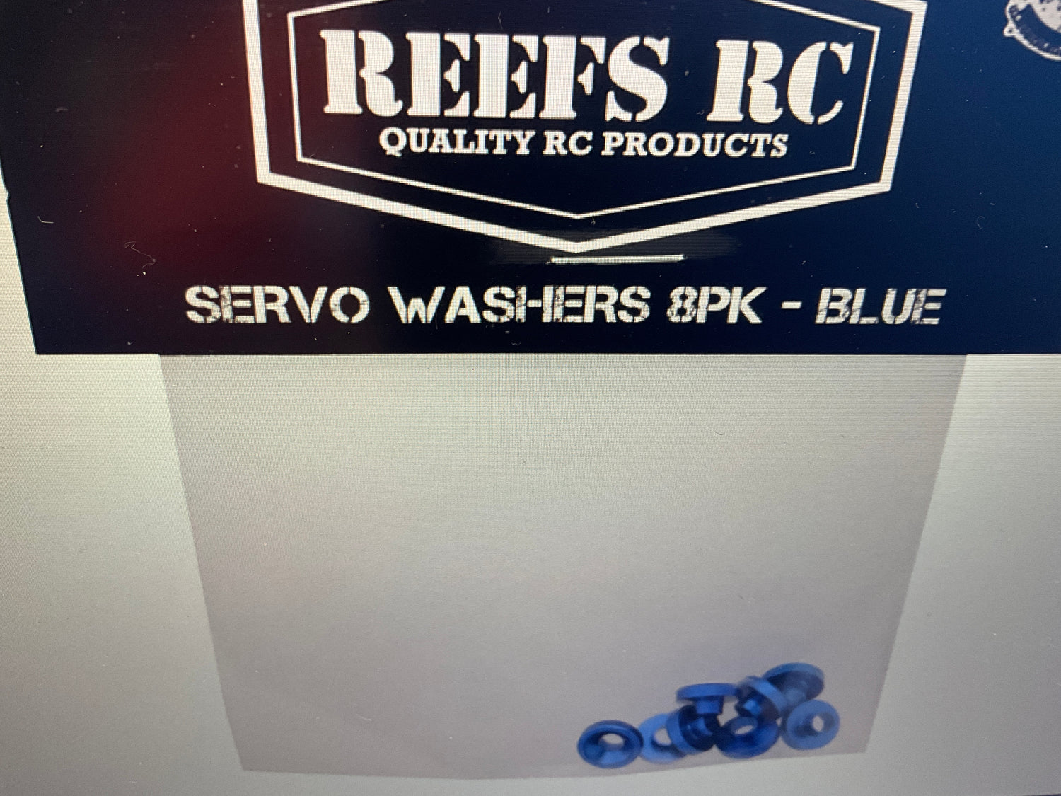 Reefs RC Aluminum Countersunk Servo Washers (8)