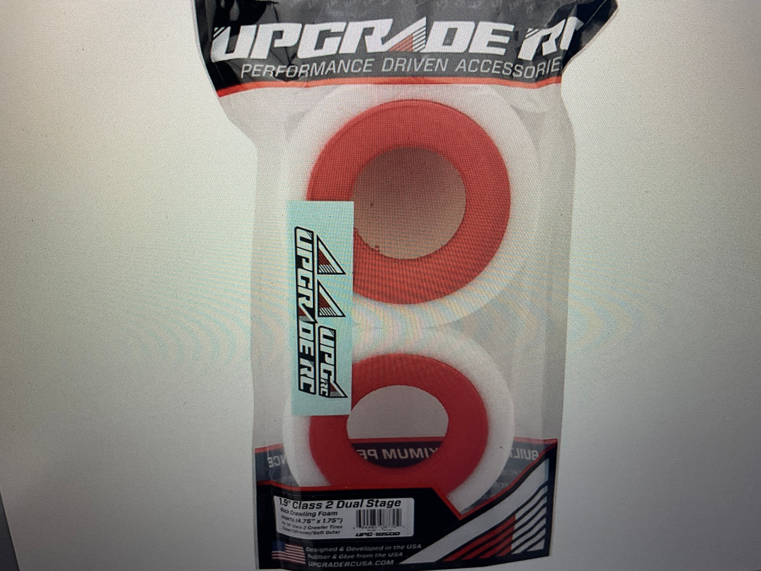 UpGrade RC 1.9&quot; Class 2 Dual Stage Rock Crawling Foam Inserts (2) (Closed Cell Inner/Soft Outer)