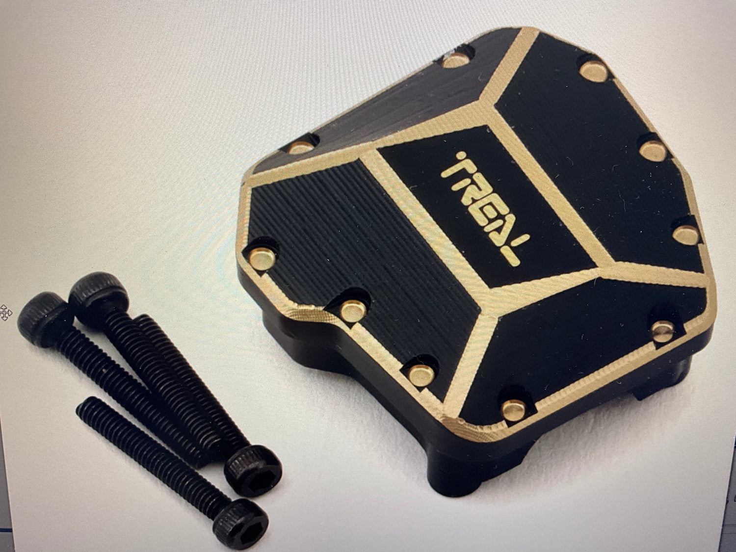 Treal Hobby Axial SCX10 III Brass Differential Cover (51g) (Portal Axle)