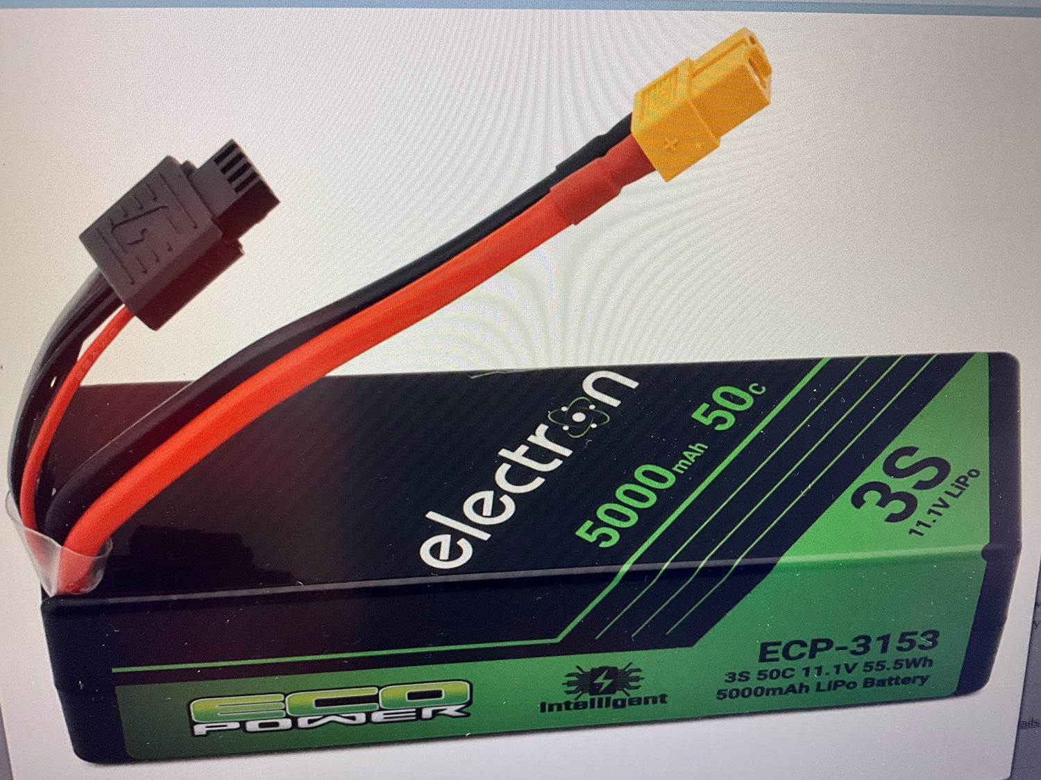 EcoPower "Electron" 3S 50C Intelligent LiPo Battery w/XT60 Connector (11.1V/5000mAh)