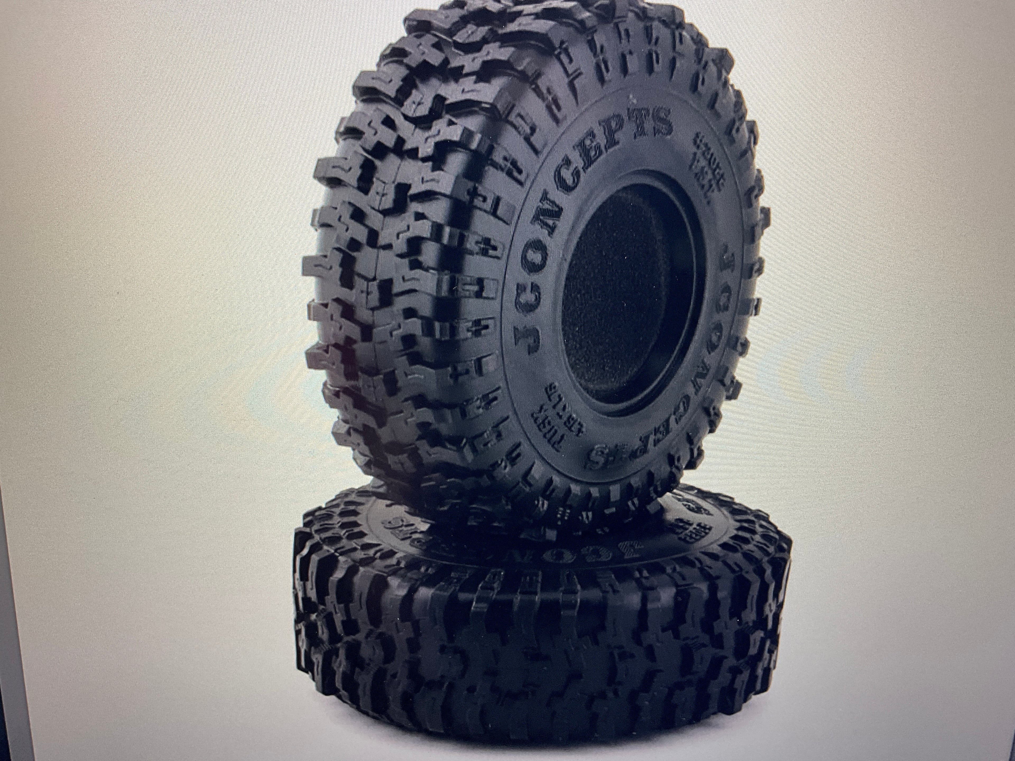 JConcepts Tusk 1.9&quot; Performance Class 2 All Terrain Crawler Tires (Green)