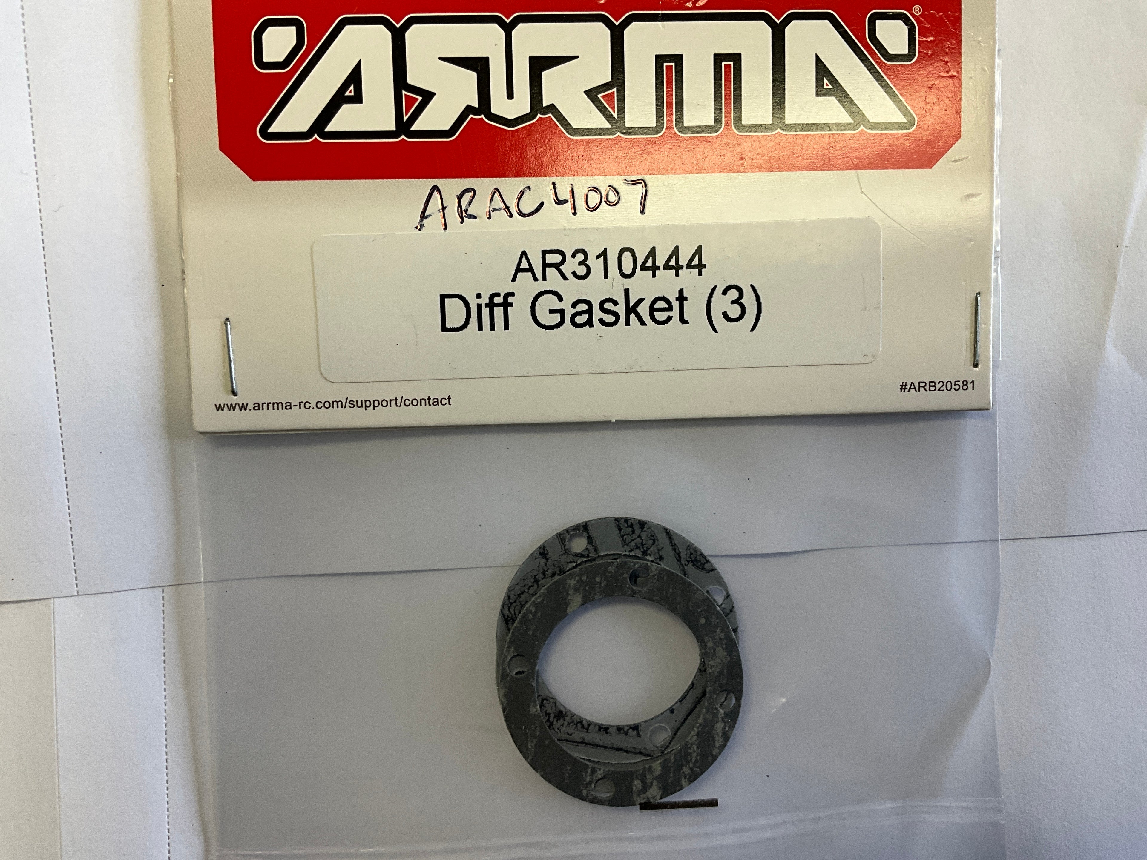 ARRMA Diff Gasket (3) AR310444