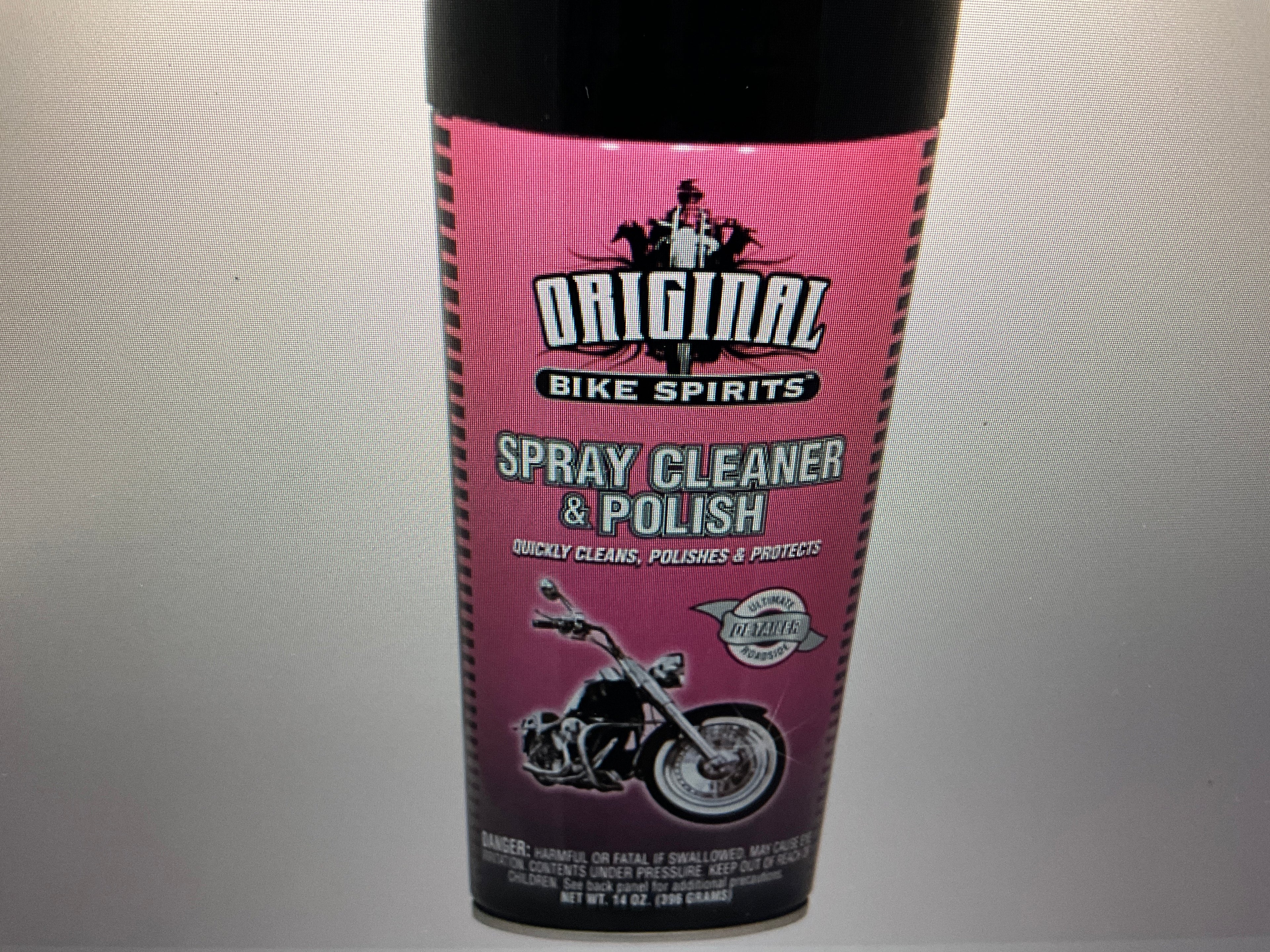 Original Bike Spirits Motorcycle ATV Spray Cleaner &amp; Polish 14 OZ