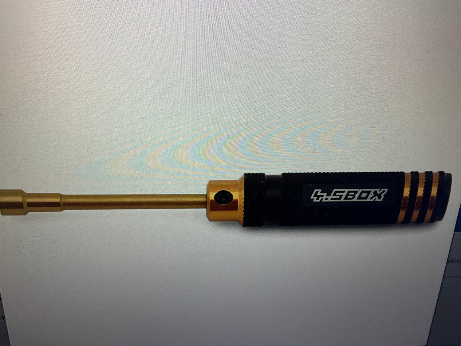 Yeah Racing Aluminum 4.5mm Lock Nut Driver Black Gold (Mini-z)