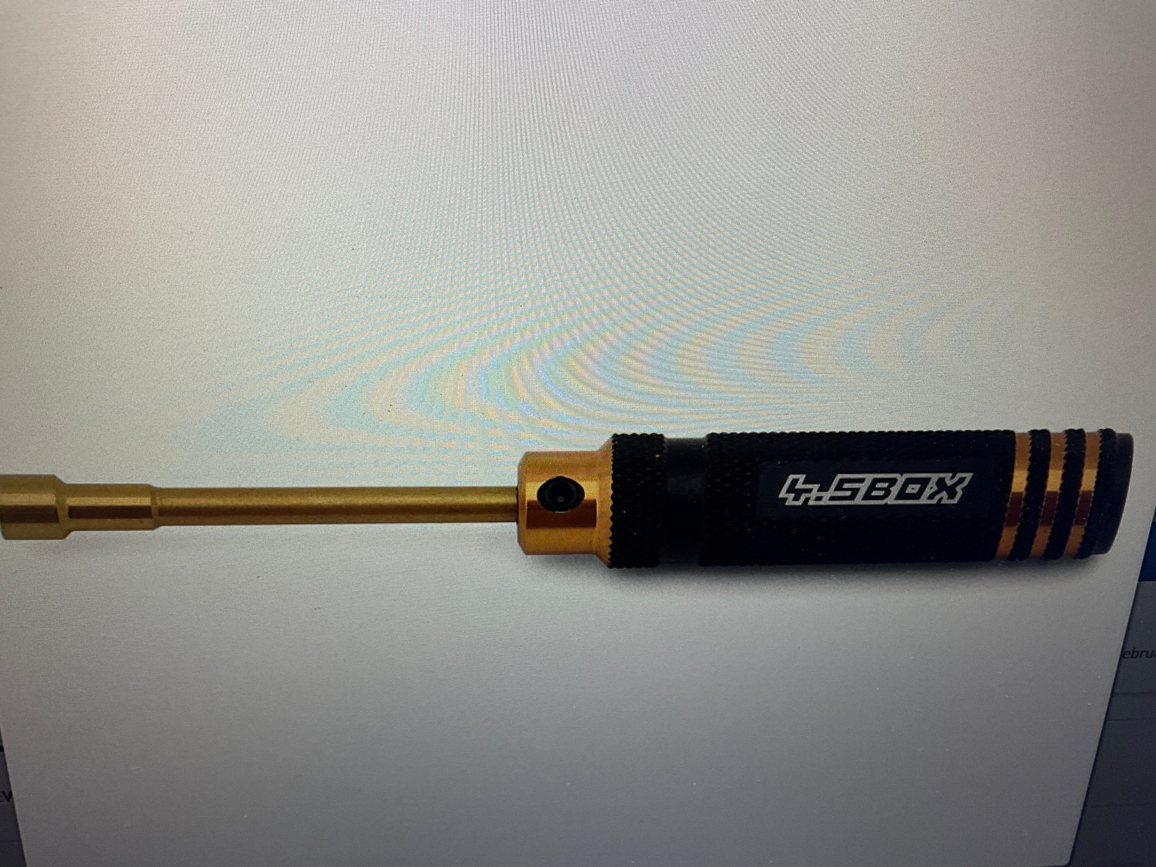 Yeah Racing Aluminum 4.5mm Lock Nut Driver Black Gold (Mini-z)