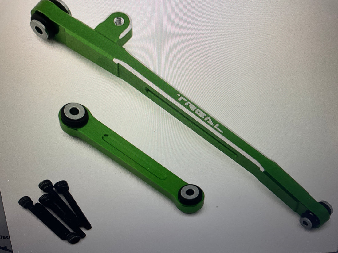 Treal Hobby Axial SCX24 V2 Aluminum Steering Links Set (Green)