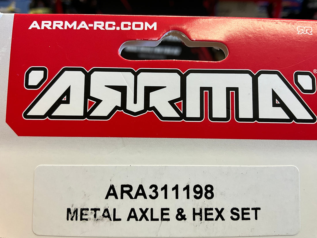 ARRMA Metal Axle &amp; Hex Set: GROM Typhon/Granite