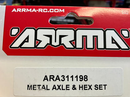 ARRMA Metal Axle &amp; Hex Set: GROM Typhon/Granite
