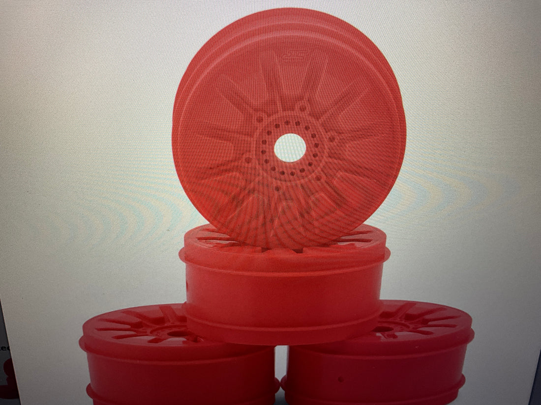 JConcepts Pioneer 83mm 1/8th Buggy Wheels (RM2 Pink) (4)