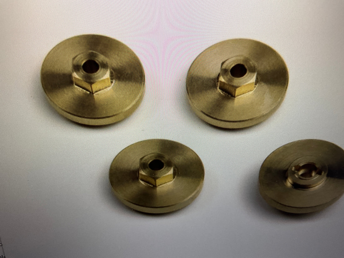 HPI 7mm Hex Hub weight Set +4mm (Brass/4pcs), Fits Venture18
