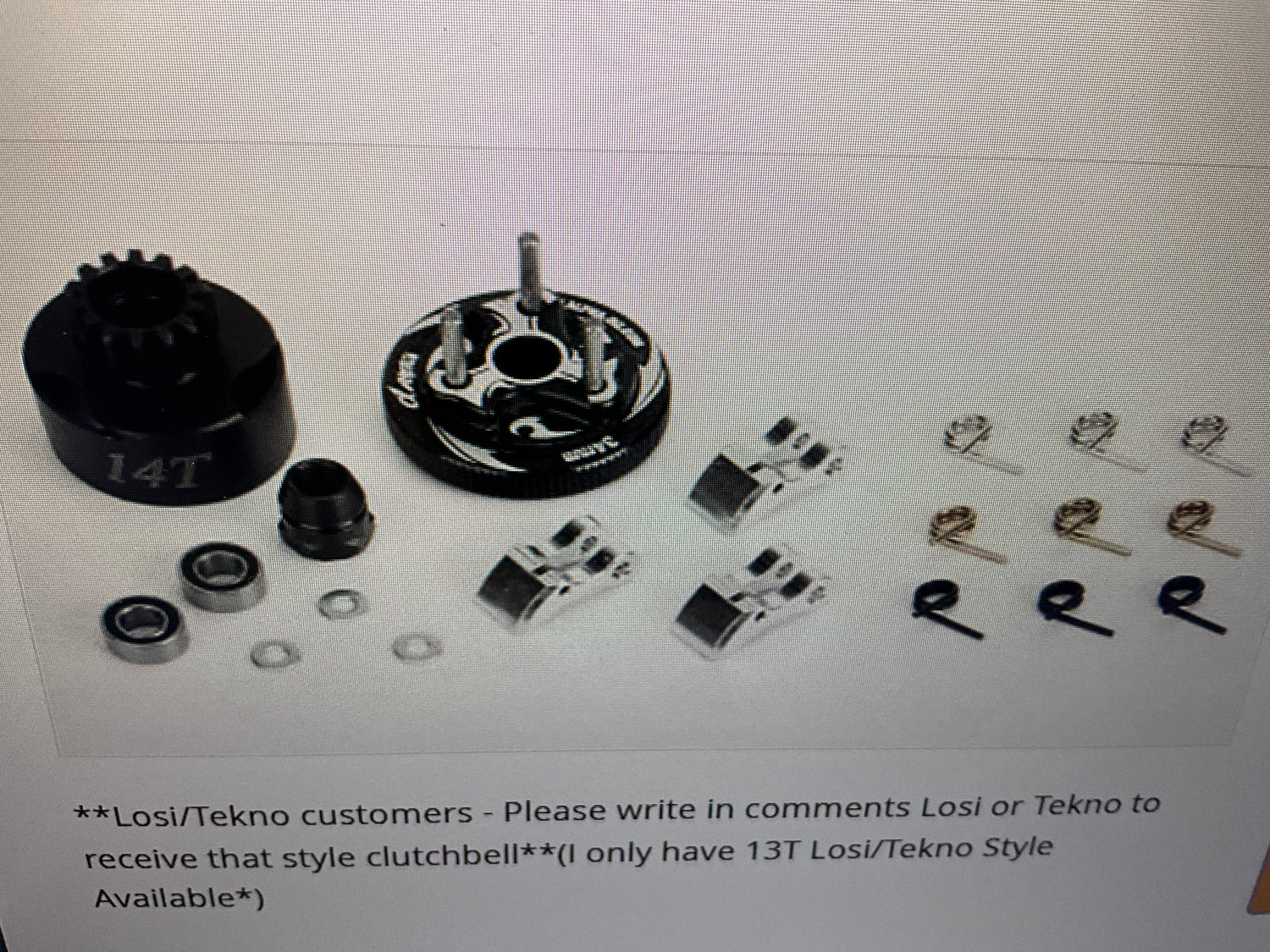 Complete 14T clutch Kit with vented bell