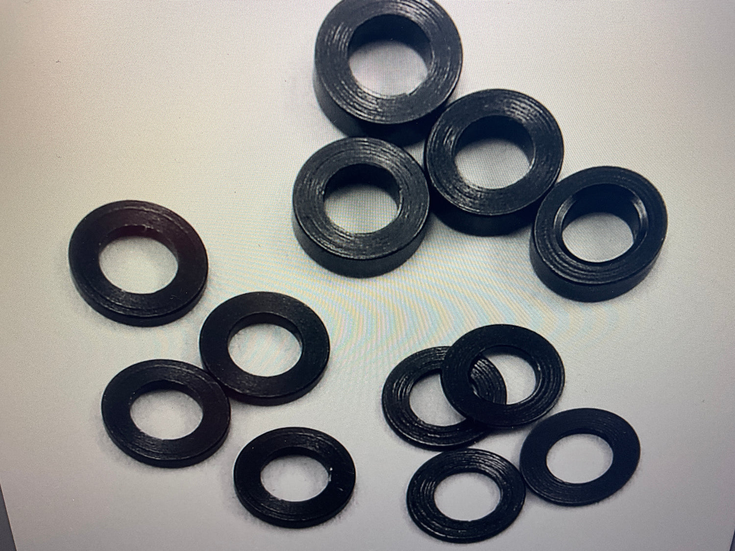 ProTek RC Aluminum Ball Stud Washer Set (12) (0.5mm, 1.0mm &amp; 2.0mm)