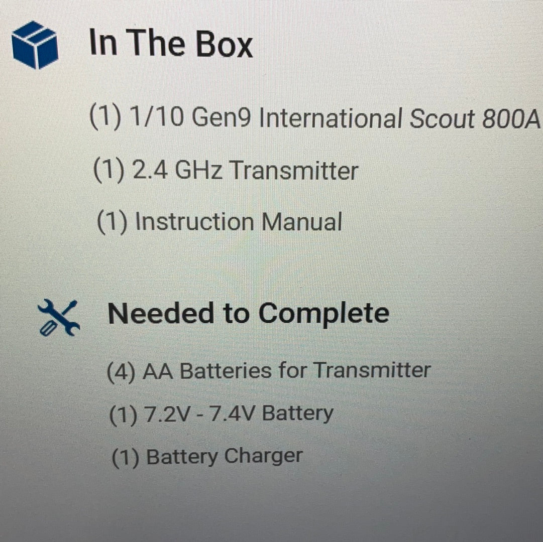 REDCAT 1/10 Gen9 International Scout 800A Gray