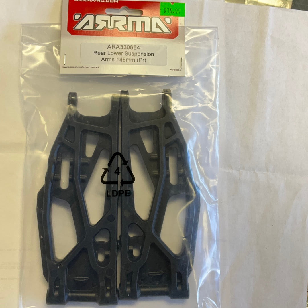 ARRMA Rear Lower Suspension Arms 148mm (Pr)