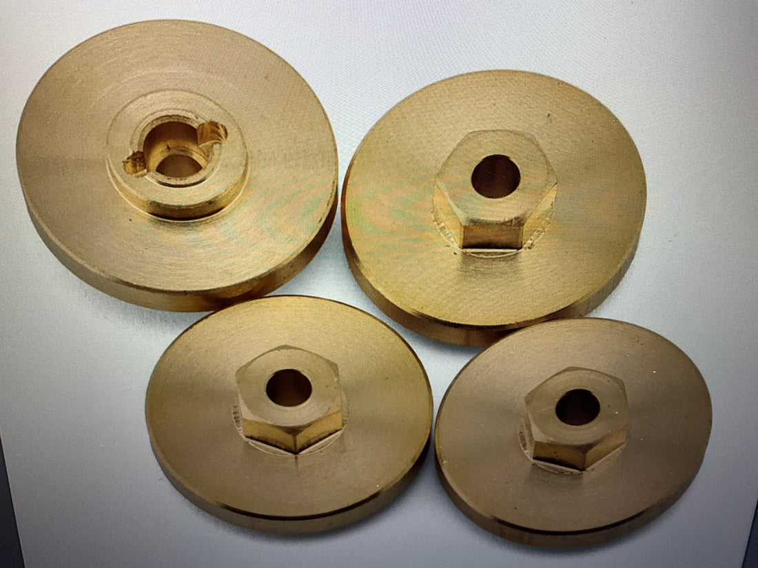 HPI Venture18 CC 7mm Brass Hex Hubs (+4mm) (4)