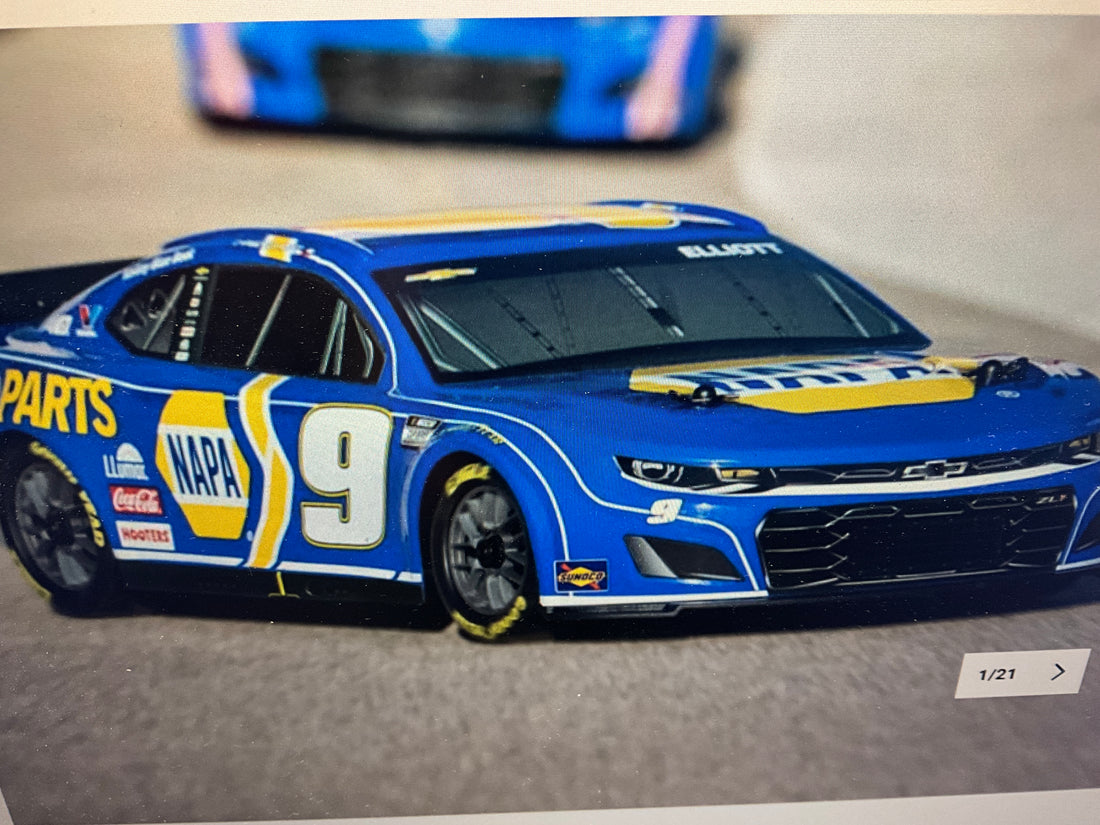 LOSI 1/12 NASCAR RC Racecar Chase Elliott No. 9 2024 NAPA Chevrolet ZL1 Camaro 2S AWD RTR Brushed On-Road (Battery &amp; Charger Included), Blue