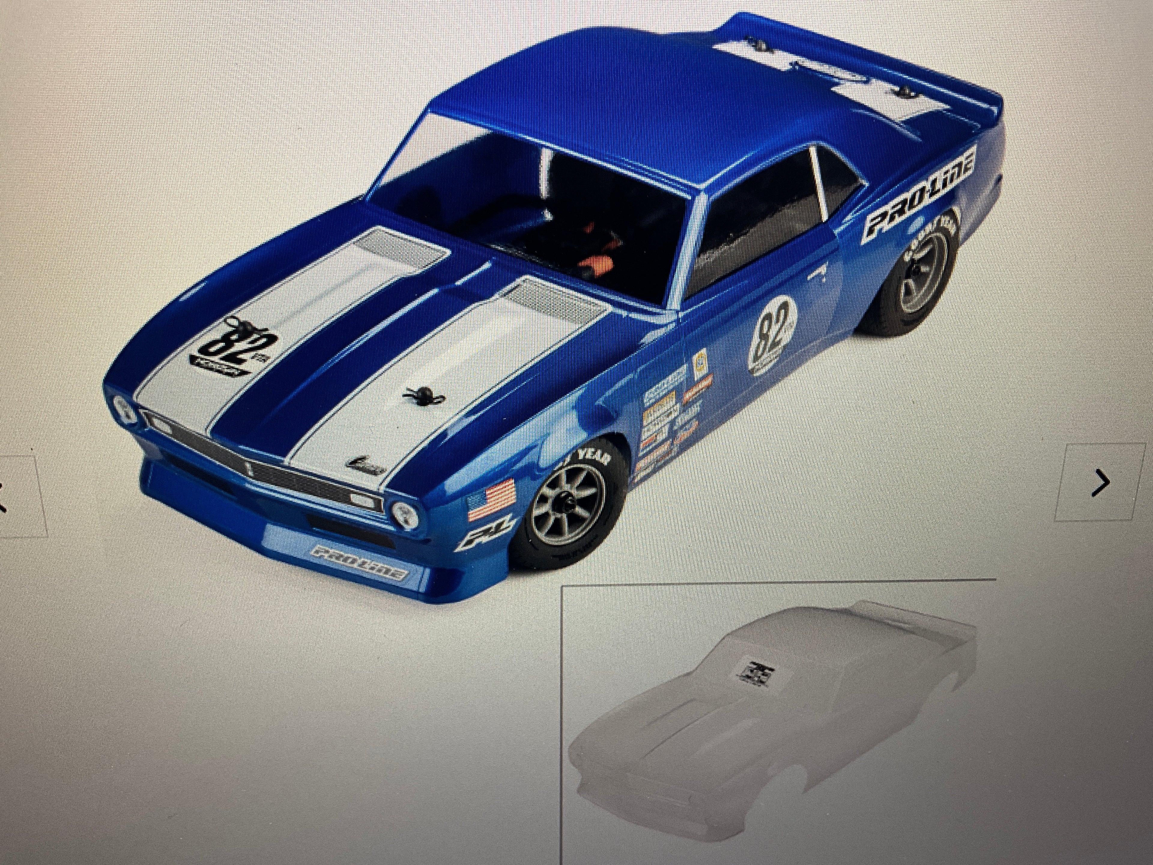 Pro-Line Racing 1/12 Pre-Cut 1968 Chevy Camaro Clear VTA Body: Losi NASCAR® Race Car