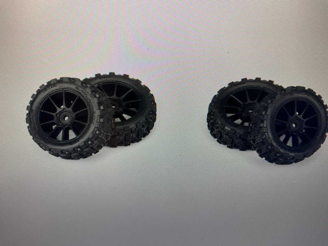 PROLINE Badlands MX 1.9&quot; Buggy Tires MTD Mach-10 Black Wheels: Typhon GROM