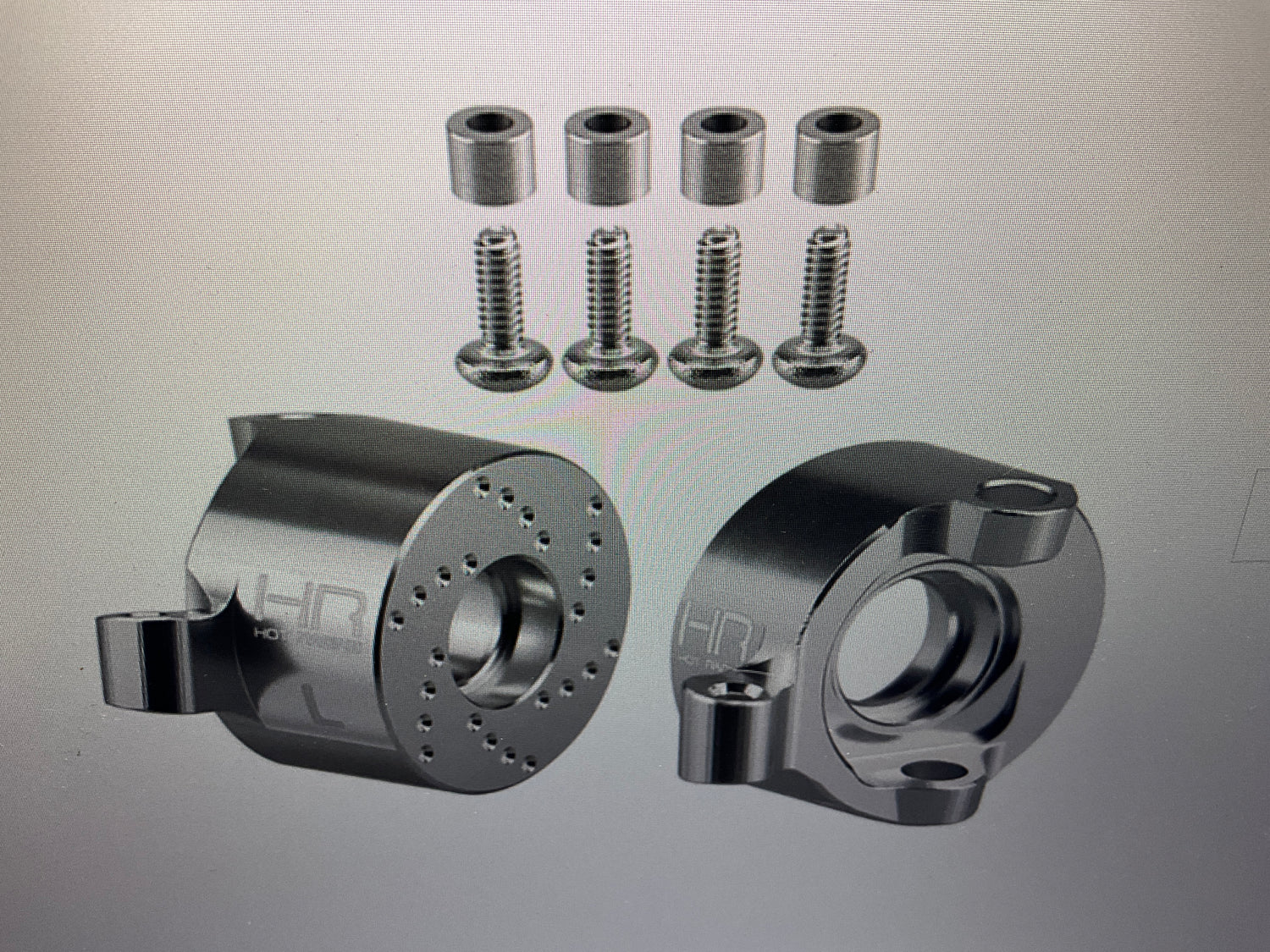 Hot Racing Aluminum Front Steering Knuckle Set, 1/30 Axial SCX30