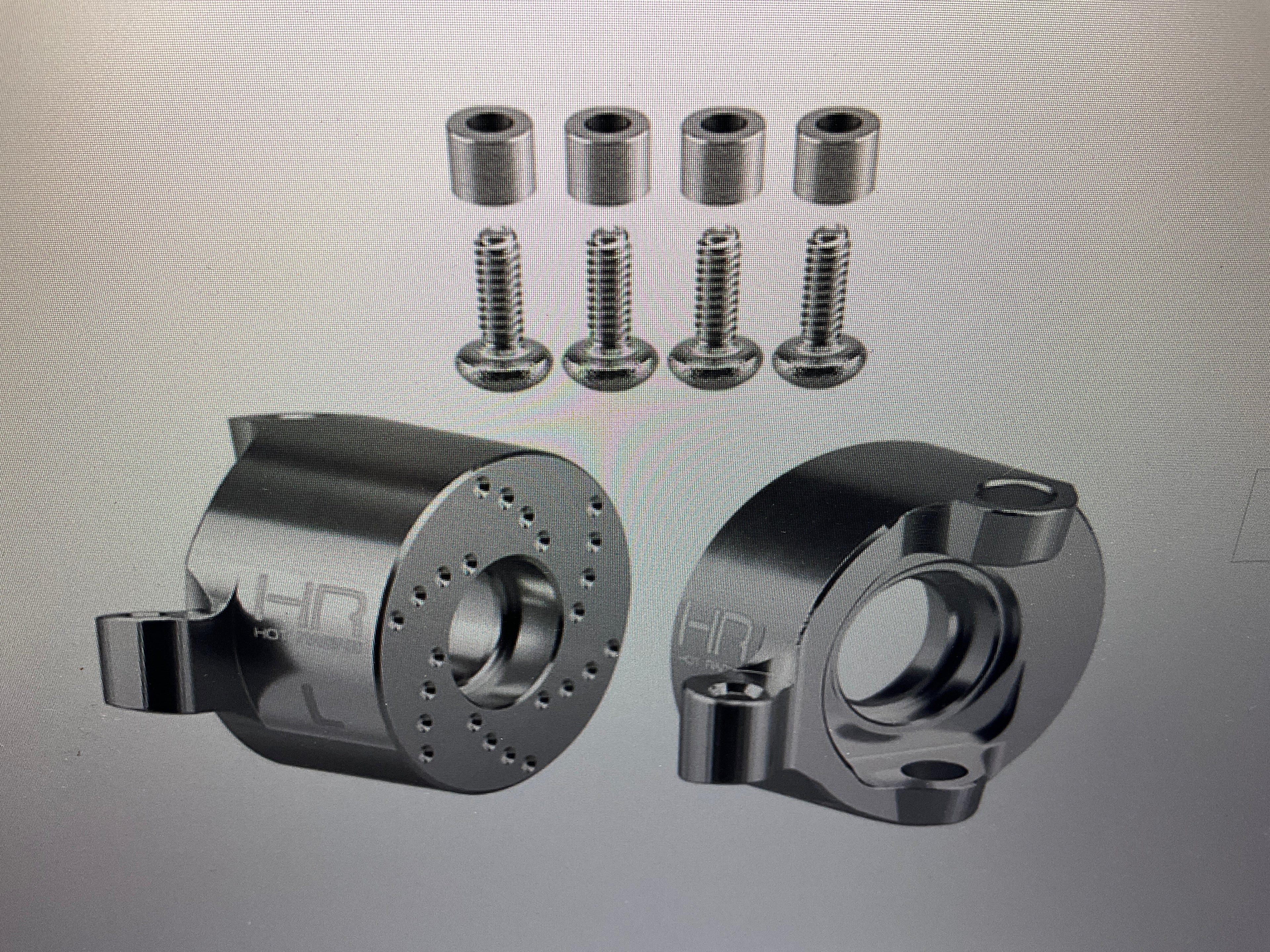 Hot Racing Aluminum Front Steering Knuckle Set, 1/30 Axial SCX30