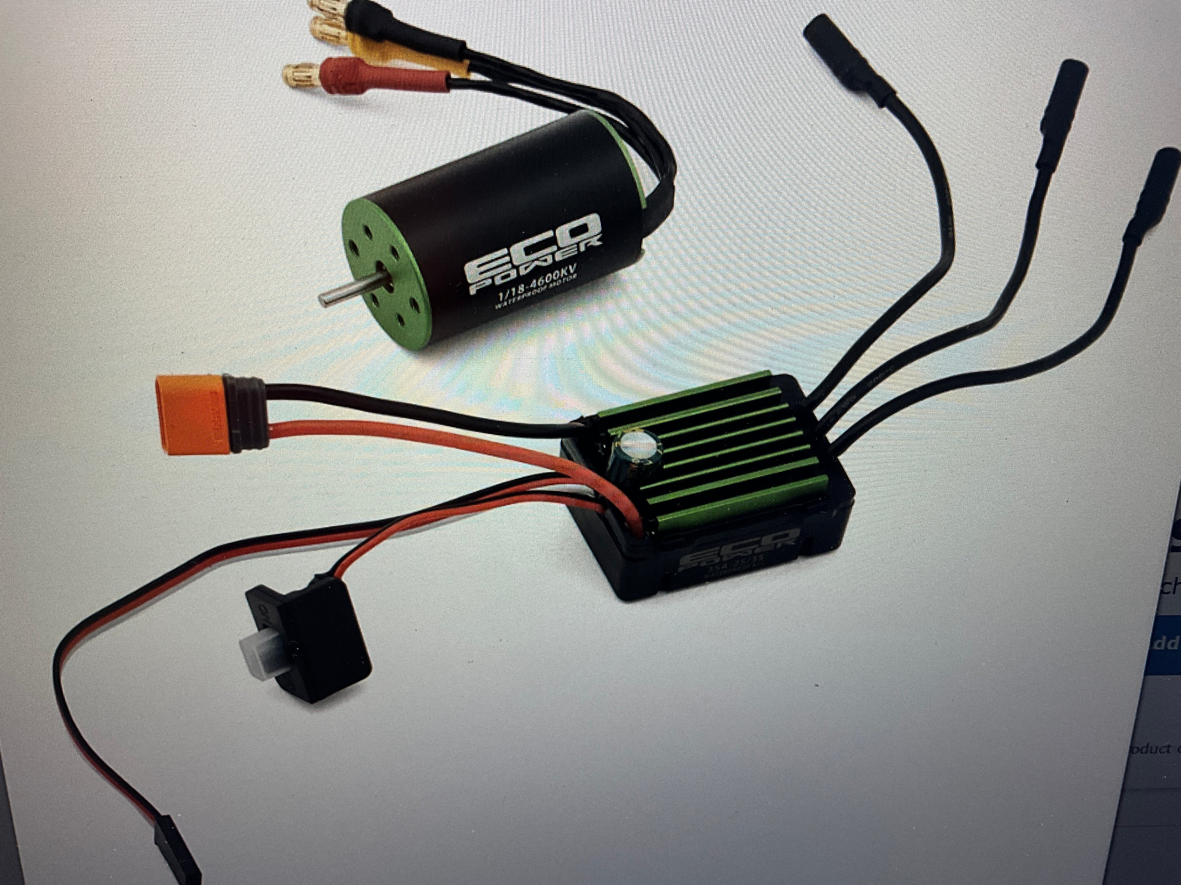 EcoPower 35A Brushless ESC &amp; Motor Combo for ARRMA® Grom (4600kV) w/IC2 Connector