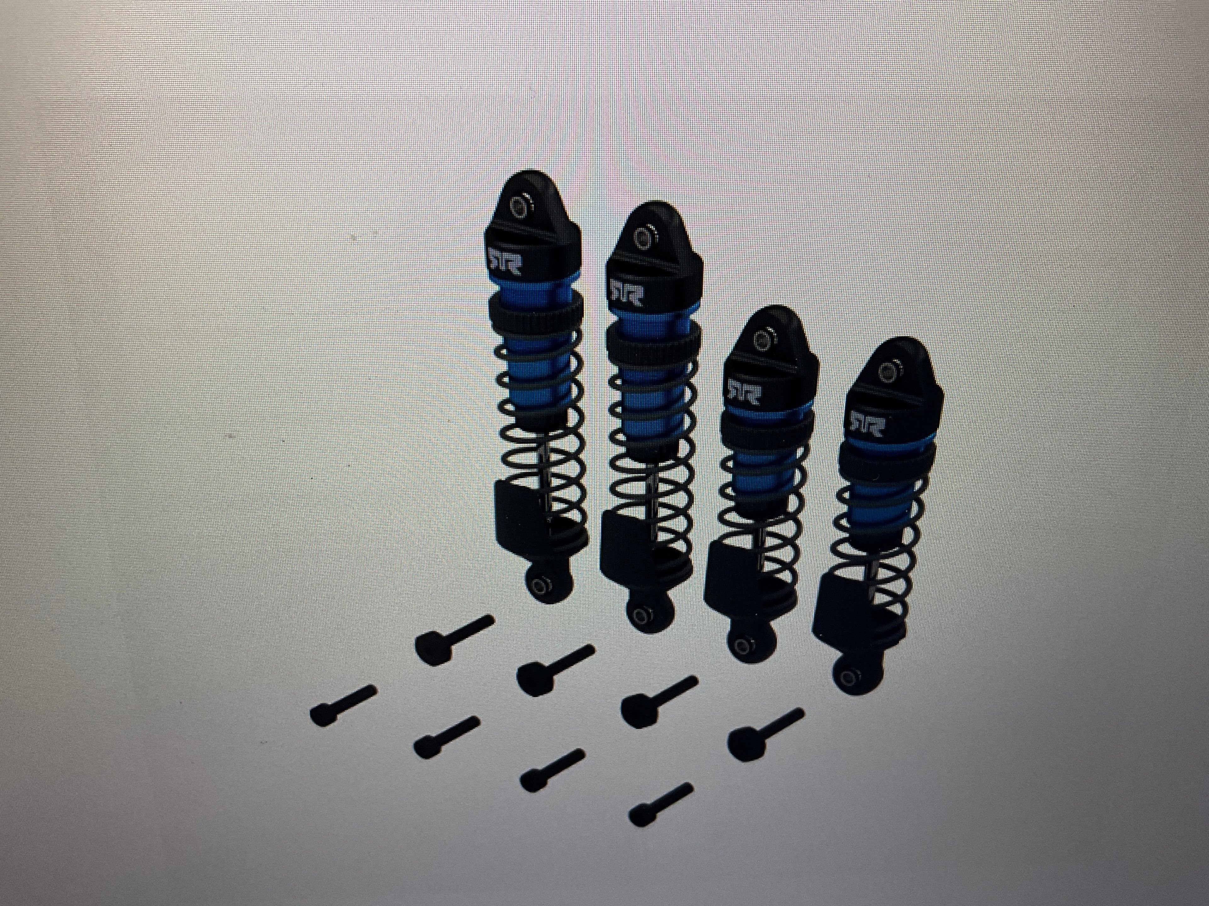 ARRMA Shock Set, Front/Rear Assembled, 700 cSt Oil, Blue (4Pcs): MINI