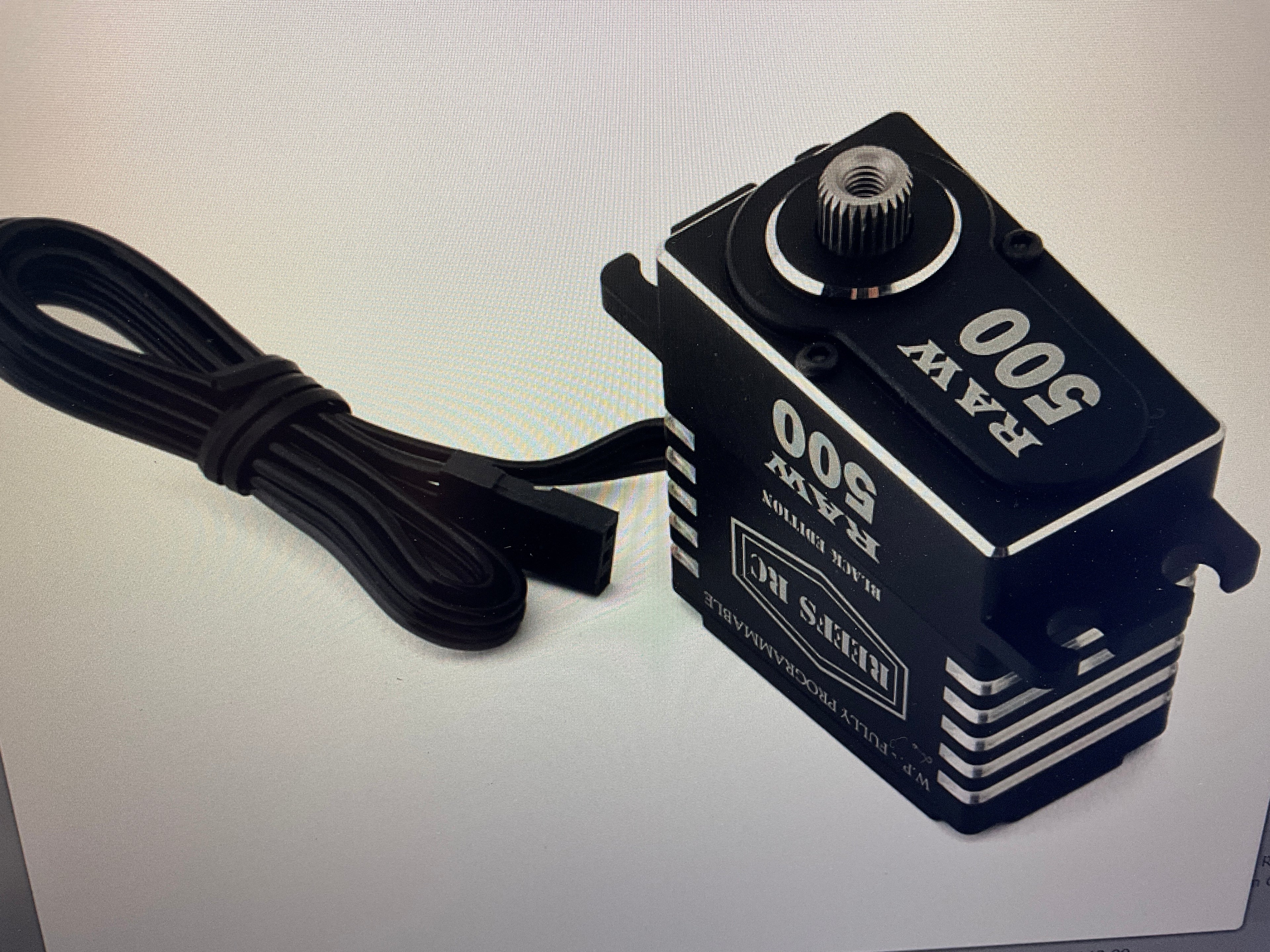 Reefs RC RAW 500 High Torque/Speed Digital Servo (High Voltage) (Black Edition)