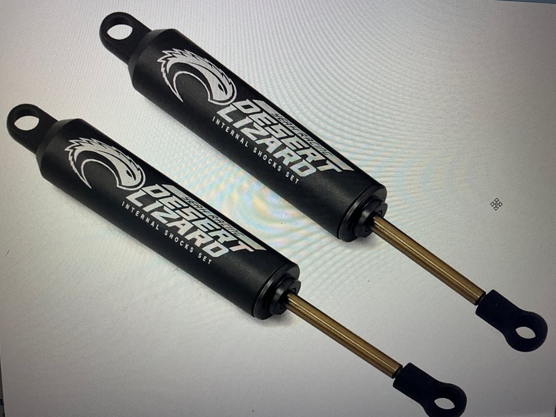 Yeah Racing 100mm Desert Lizard Two Stage Internal Spring Shock (2) (Black)